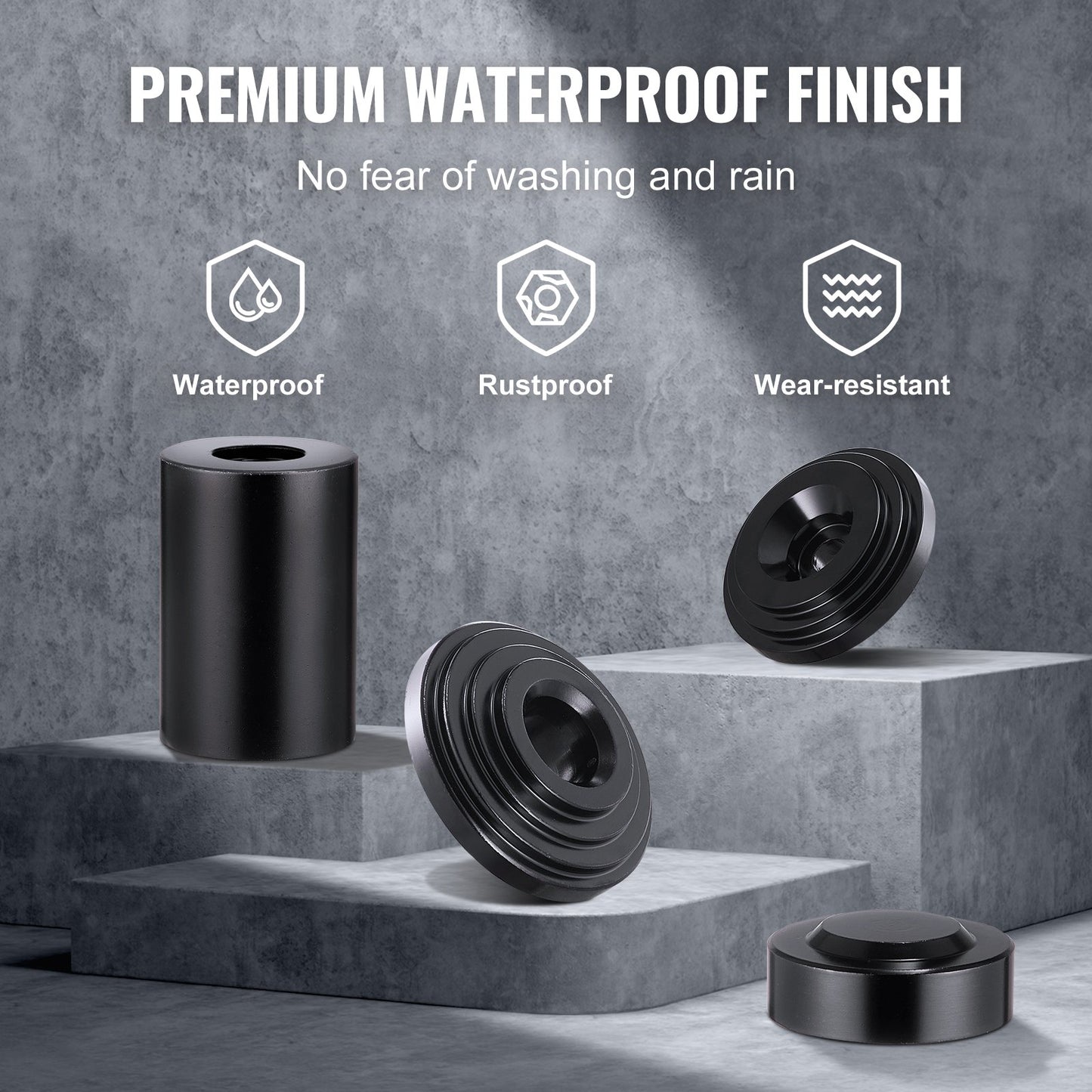 Kugelgelenk-Presssatz, 10-teiliger Werkzeugsatz, C-Press-Kugelgelenk-Aus- und Einbauwerkzeug, für die meisten 2WD- und 4WD-Fahrzeuge, Hochleistungs-Kugelgelenk-Reparatursatz für die Autoreparatur