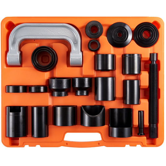 Ball Joint Press Kit, 23 Pcs Tool Set, C-press Ball Joint Remove and Install Tool, for Most 2WD and 4WD Cars, Heavy Duty Ball Joint Repair Kit for Car Repair