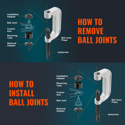 Ball Joint Press Kit C-press Ball Joint Tools 25 pcs Automotive Repair Kit