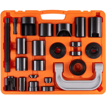Ball Joint Press Kit, 25 Pcs Tool Set, C-press Ball Joint Remove and Install Tool, for Most 2WD and 4WD Cars, Heavy Duty Ball Joint Repair Kit for Car Repair