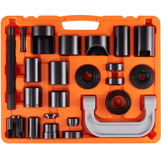 Ball Joint Press Kit, 25 Pcs Tool Set, C-press Ball Joint Remove and Install Tool, for Most 2WD and 4WD Cars, Heavy Duty Ball Joint Repair Kit for Car Repair
