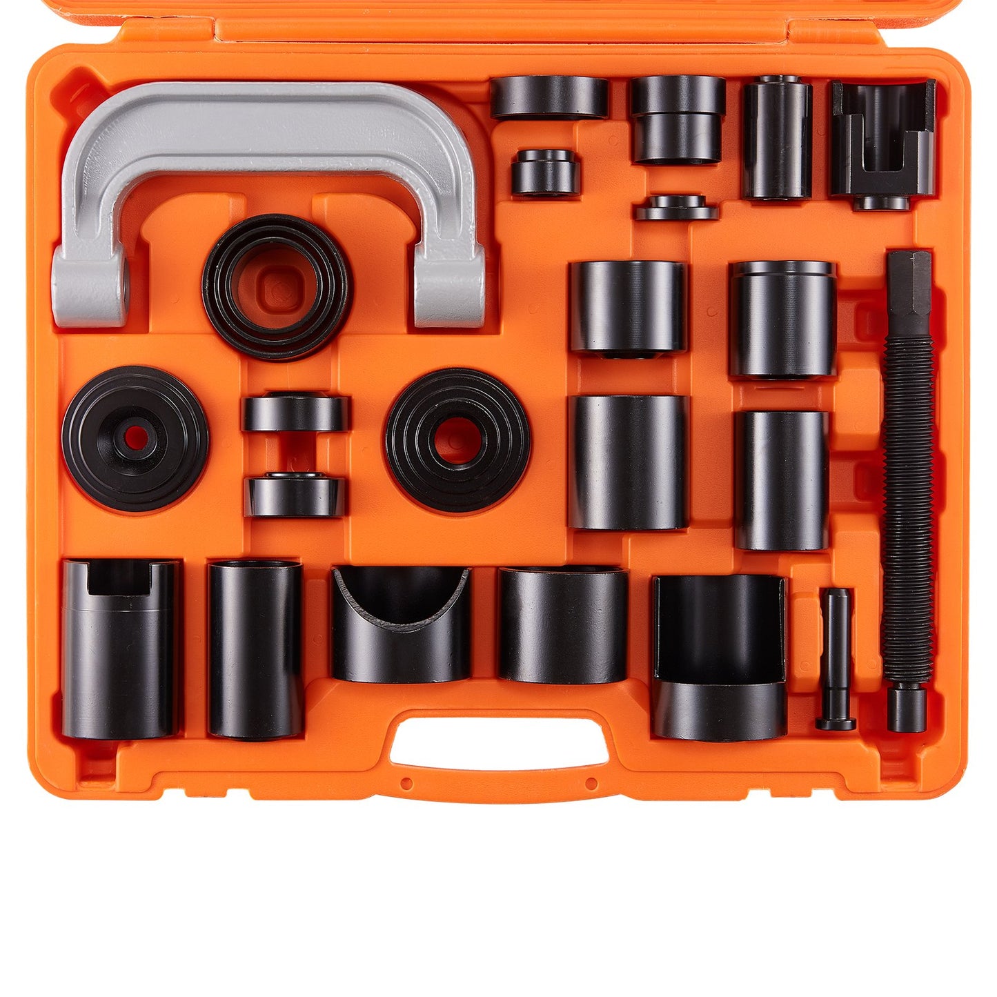 Ball Joint Press Kit, 25 Pcs Tool Set, C-press Ball Joint Remove and Install Tool, for Most 2WD and 4WD Cars, Heavy Duty Ball Joint Repair Kit for Car Repair