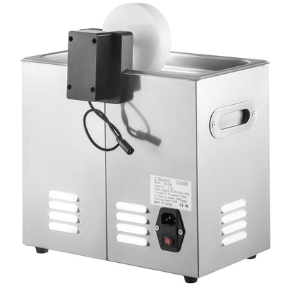 Ultrasonic Vinyl Record Cleaner 6L 40kHz Vinyl Ultrasonic Cleaner Knob Control Record Ultrasonic Cleaner 8 Records Vinyl Sonic Cleaner Stainless Steel Tank with Mechanical Heater &amp; Timer