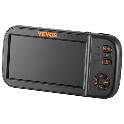 Inspektionskamera, Endoskopkamera mit drei Objektiven, 4,5-Zoll-IPS-Bildschirm, Boreskop-Inspektionskamera mit 1080P-Objektiv, halbstarres Schlangenkabel, 8 Lichter, 2860 mAh