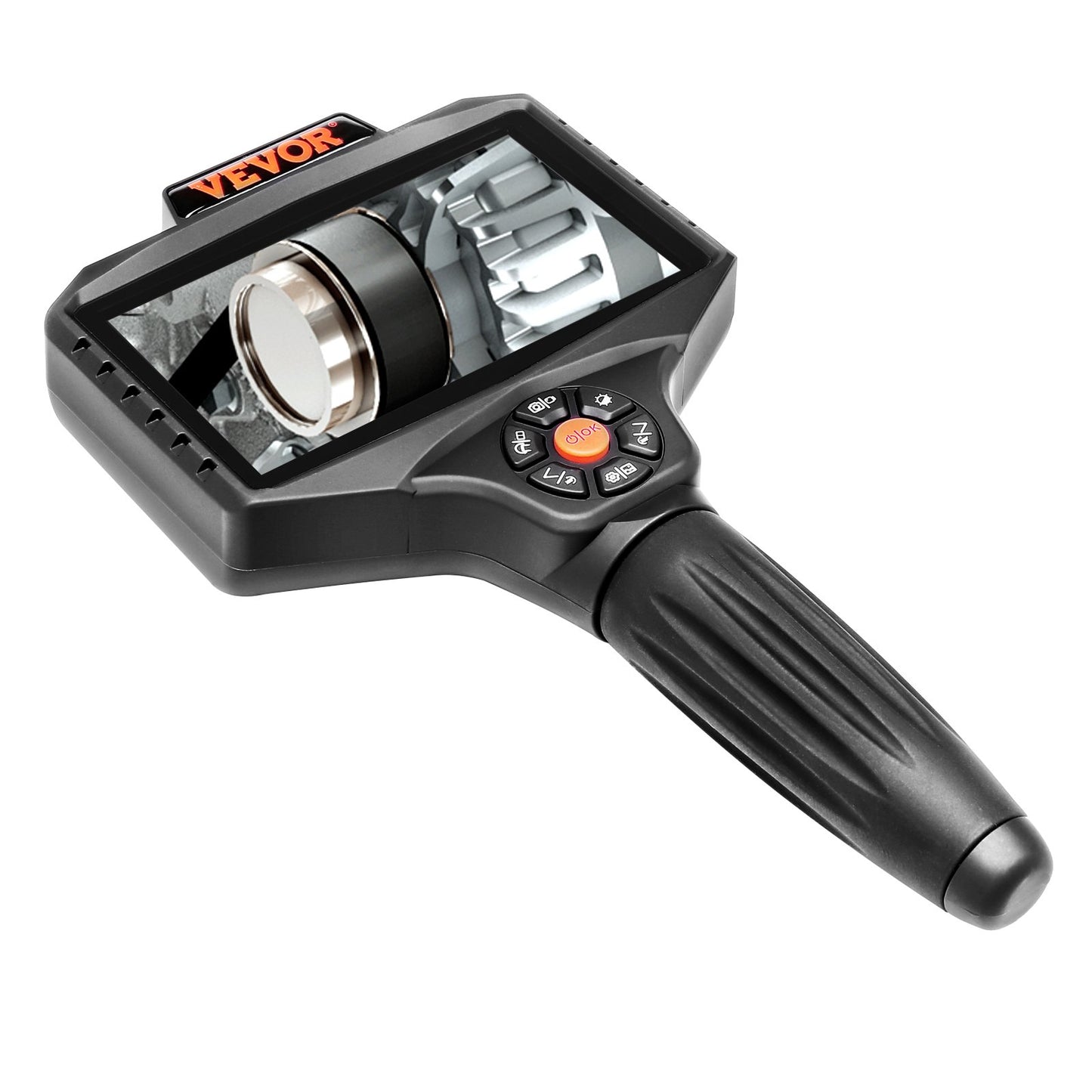 Inspektionskamera mit dreifachem Objektiv und Licht, Industrie-Endoskop mit 5-Zoll-IPS-Bildschirm, 8-facher Zoom, 1080P HD-Split-Screen, Endoskopkamera mit 10 LED-Leuchten für Autos, Sanitäranlagen (16,5 Fuß)