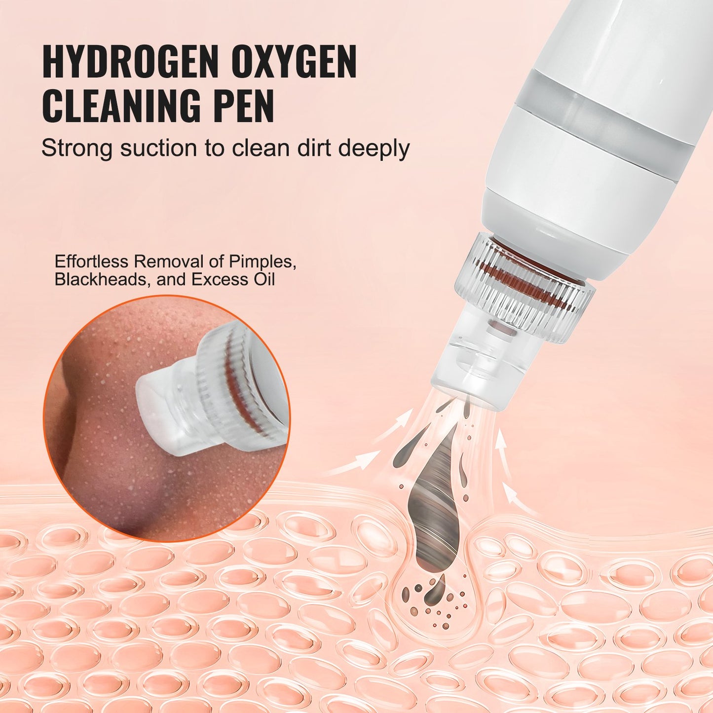 Máquina Facial de Oxígeno Hidrógeno 8 en 1, Máquina Hidrafacial Profesional para Spa, Máquina de Rejuvenecimiento de Limpieza Hidrofacial con Pantalla LCD de 8 pulgadas, Sonda de Microcorriente,