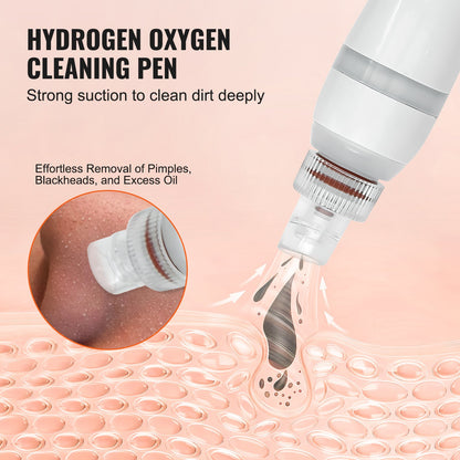Máquina Facial de Oxígeno Hidrógeno 8 en 1, Máquina Hidrafacial Profesional para Spa, Máquina de Rejuvenecimiento de Limpieza Hidrofacial con Pantalla LCD de 8 pulgadas, Sonda de Microcorriente,