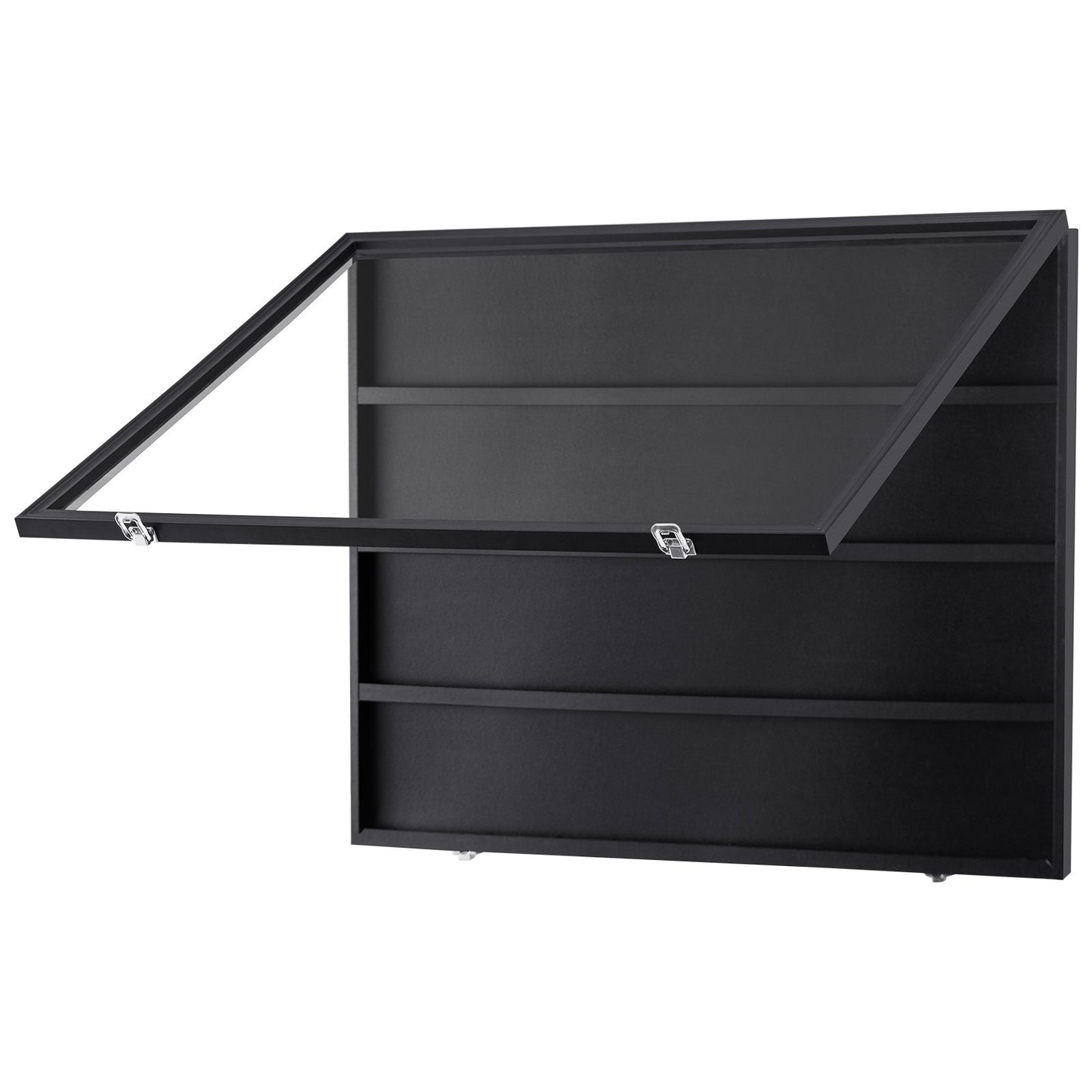 Vitrine für 36 abgestufte Sportkarten, 30,5 x 24,3 x 2,1 Zoll, Präsentationsrahmen für Baseballkarten mit 98 % UV-Schutz, transparentes PC-Glas, abschließbarer Wandschrank für Fußball-, Basketball-, Hockey- und Sammelkarten