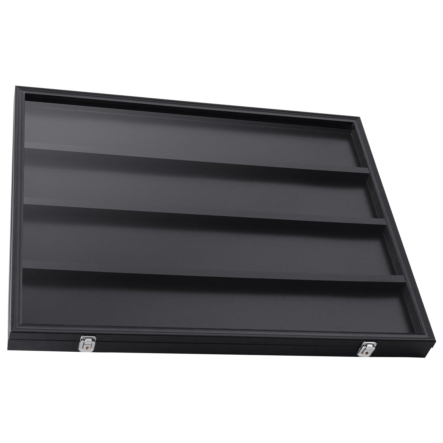 Vitrine für 36 abgestufte Sportkarten, 30,5 x 24,3 x 2,1 Zoll, Präsentationsrahmen für Baseballkarten mit 98 % UV-Schutz, transparentes PC-Glas, abschließbarer Wandschrank für Fußball-, Basketball-, Hockey- und Sammelkarten