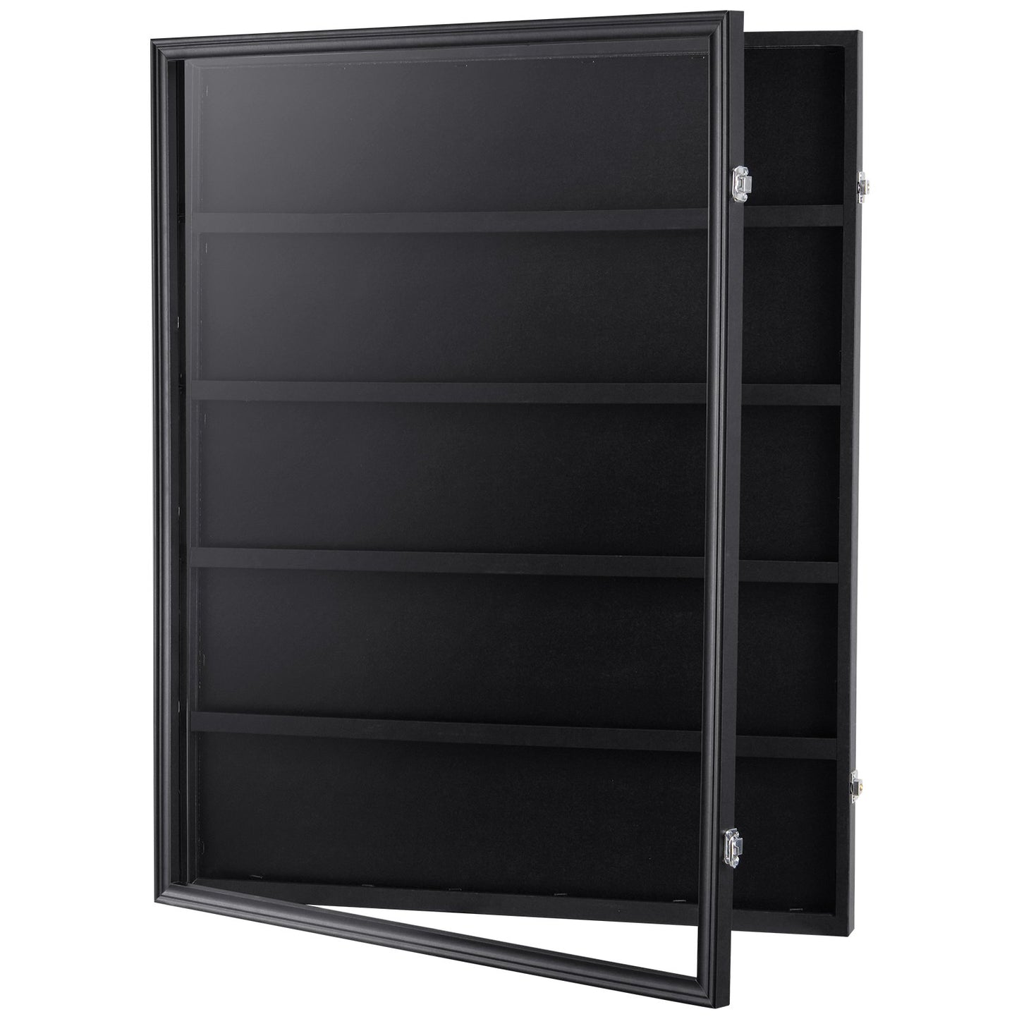Vitrine für 35 abgestufte Sportkarten, 24,3 x 30,5 x 2,1 Zoll, Präsentationsrahmen für Baseballkarten mit 98 % UV-Schutz, klares Sicht-PC-Glas, abschließbarer Wandschrank für Fußball-, Basketball-, Hockey- und Sammelkarten