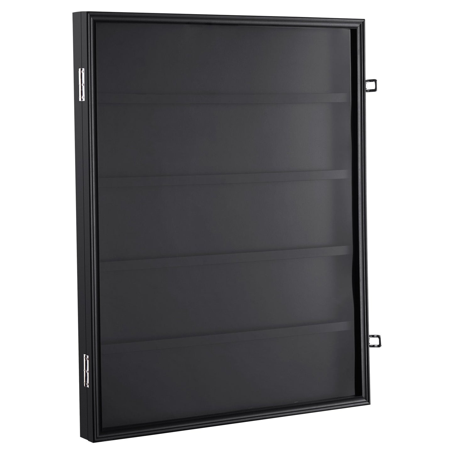 Vitrine für 35 abgestufte Sportkarten, 24,3 x 30,5 x 2,1 Zoll, Präsentationsrahmen für Baseballkarten mit 98 % UV-Schutz, klares Sicht-PC-Glas, abschließbarer Wandschrank für Fußball-, Basketball-, Hockey- und Sammelkarten