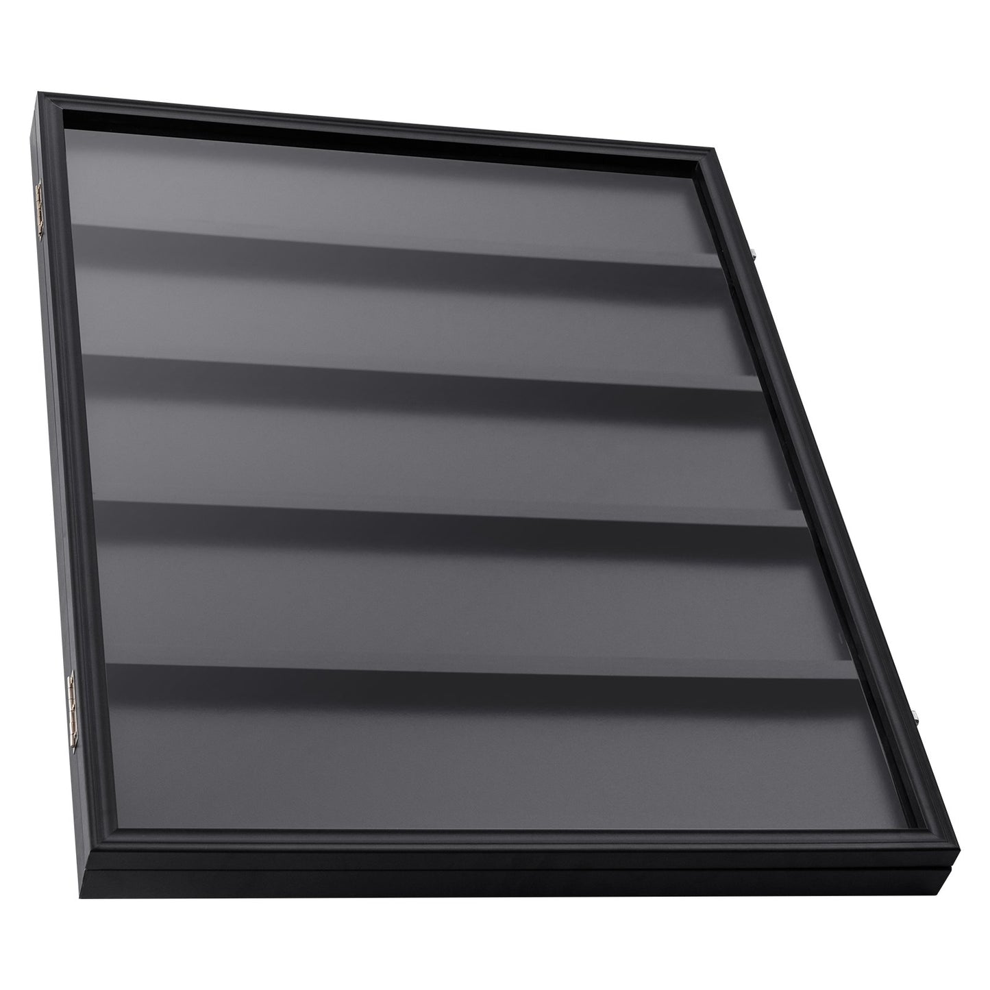 Vitrine für 35 abgestufte Sportkarten, 24,3 x 30,5 x 2,1 Zoll, Präsentationsrahmen für Baseballkarten mit 98 % UV-Schutz, klares Sicht-PC-Glas, abschließbarer Wandschrank für Fußball-, Basketball-, Hockey- und Sammelkarten