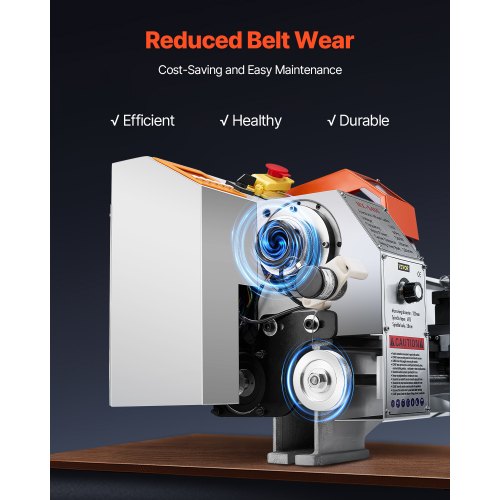 Metalldrehmaschine 8,7 x 18 Zoll Tischdrehmaschine mit automatischem Vorschub | EU