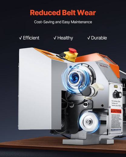 Metal Lathe Machine, 8.7 x 39 in, Precision Bench Power Metal Lathe, Automatic Feed, 0-2500 RPM Variable Speed, 1250W Brushless Motor, for Processing Precision Parts Soft Metals Wood Plastics