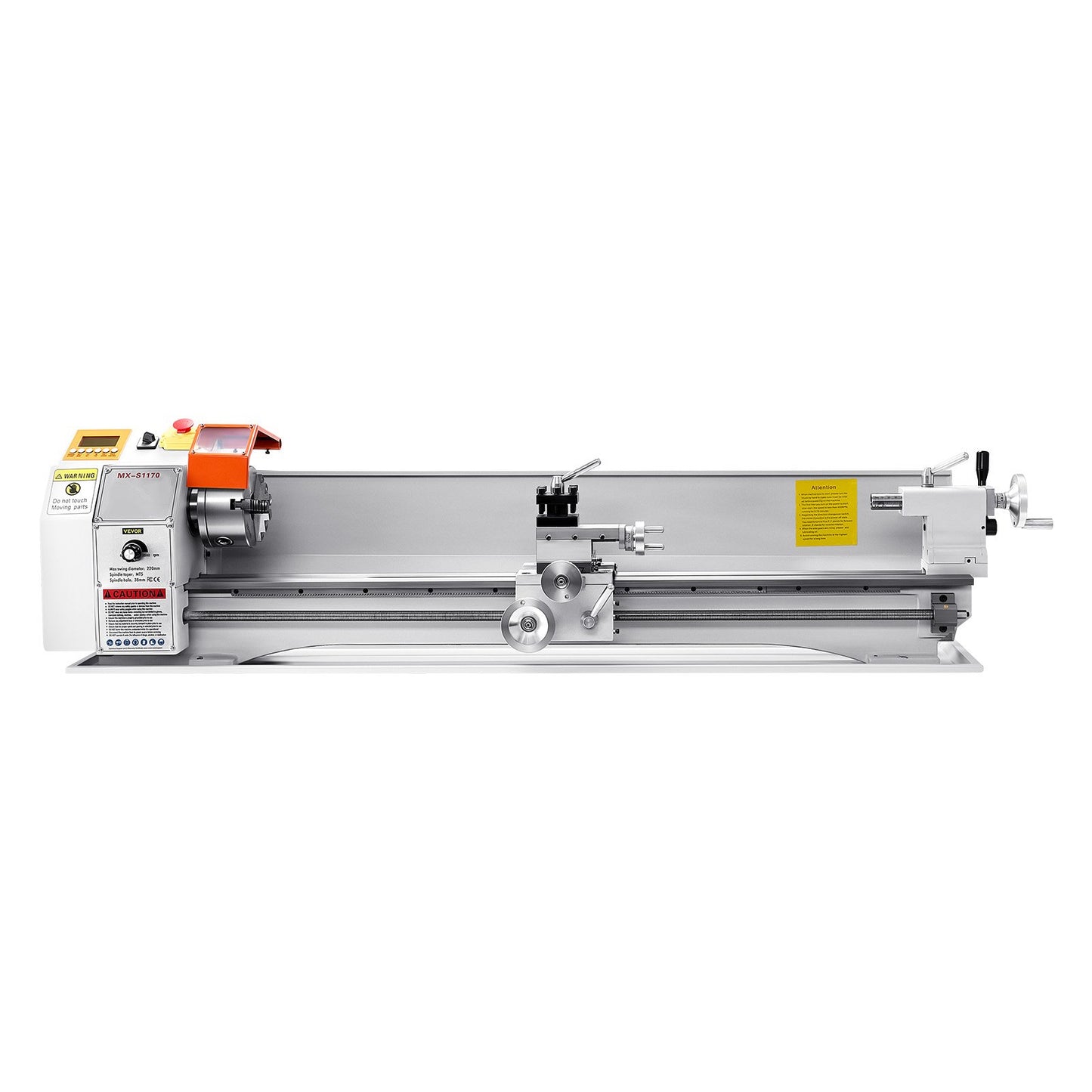 Metal Lathe Machine, 8.7 x 39 in, Precision Bench Power Metal Lathe, Automatic Feed, 0-2500 RPM Variable Speed, 1250W Brushless Motor, for Processing Precision Parts Soft Metals Wood Plastics