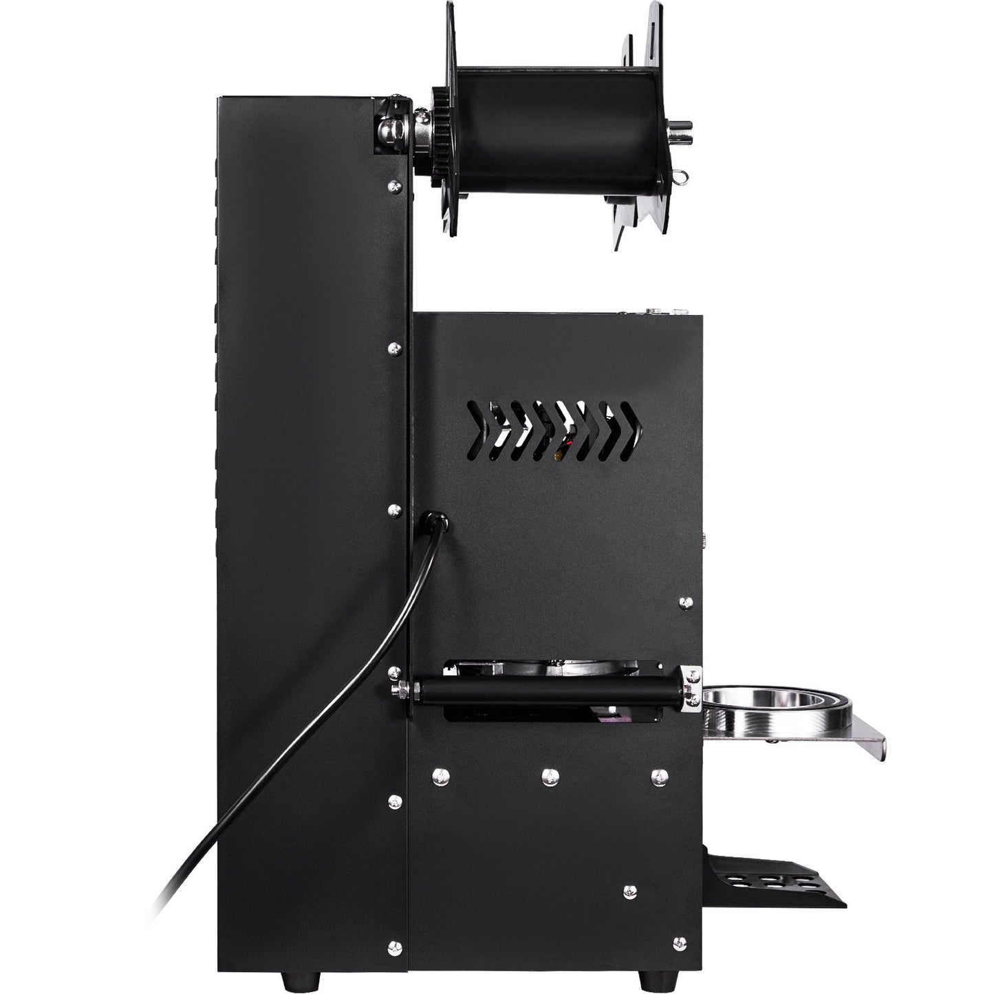 Fully Automatic Cup Sealing Machine, 500-650 Cups/H, Cup Sealer Machine for 180 mm Tall & 90/95 mm Cup, Electric Tea Sealer with Digital Control LCD Panel for Bubble Milk Tea Coffee, Black