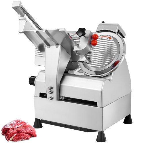 Automatic Meat Slicer, 540W Deli Slicer, 2 PCS 10" Stainless Steel Removable Blade, 0-15mm Adjustable Thickness, Child Lock Protection, Food Slicer Machine for Meat Cheese Bread for Home Use