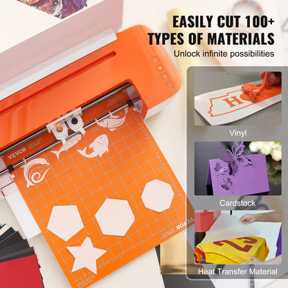 Vinyl Cutter Machine, Bluetooth Connectivity DIY Cut Machine, Compatible with iOS, Android, Windows and Mac, Massive Designs Included, for Creating Custom Cards, Home Decor