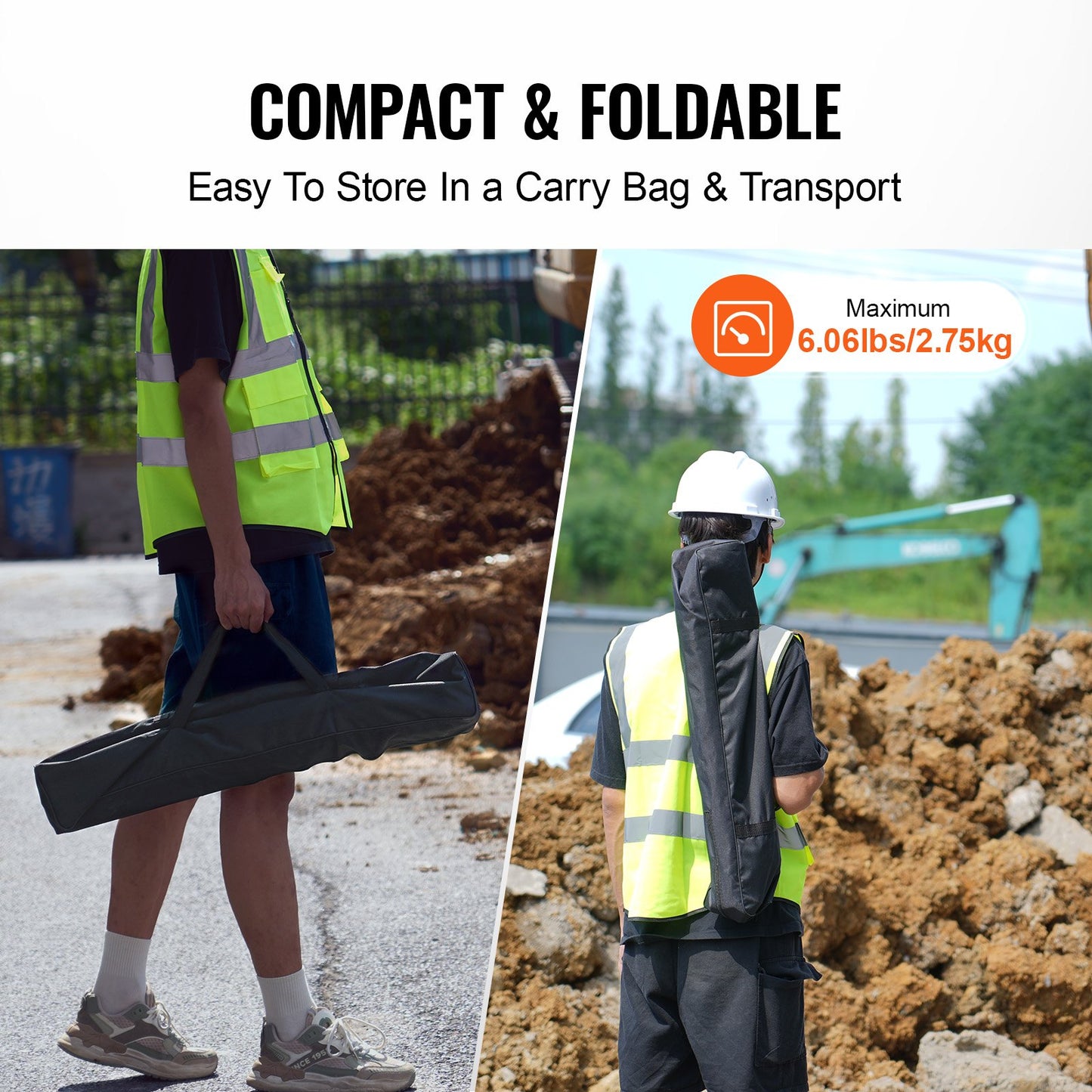 Laser-Nivellierstativ 1/4"-20 &amp; 5/8"-11 Gewinde 40,94-133,85 Zoll Höhenverstellung