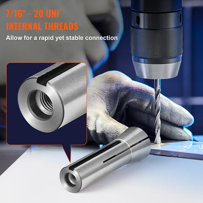 13-teiliger Präzisions-R8-Spannzangensatz, 1/8'' - 7/8'', 45# Spannzangenfutter aus legiertem Stahl, 0,0012"/30μm TIR mit 13 markierten Aufbewahrungsboxen, für Fräsmaschinen, Bohrmaschinen, Bohrmaschinen, Bearbeitungszentren