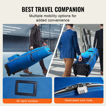Golfschläger-Reisetasche, Golfgepäck-Taschenabdeckung mit Rädern, 1200D Oxford
