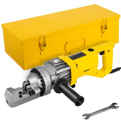 Electric Rebar Cutter, 900W Portable Electric Hydraulic Rebar Cutter, Cutting up to 5/8 Inch #5 4-16mm Rebar within 3 Seconds,110V,with Easy to Carry Stainless Box