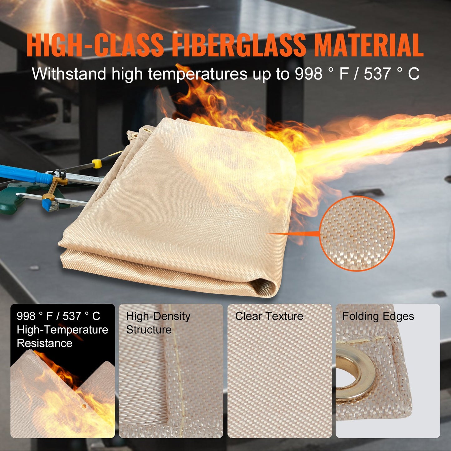 72"x96" Welding Blankets Heat Treated Fiberglass Welding Mat 2-Pack