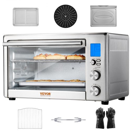 Countertop Convection Oven 28L Toaster Baker 10-IN-1 1800W for Home Use