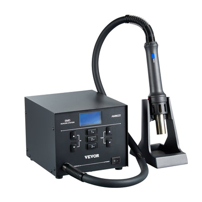 Heißluft-Nacharbeitsstation, 1000 W, LED, digitale SMD-Nacharbeitsstation, 212 °F–896 °F