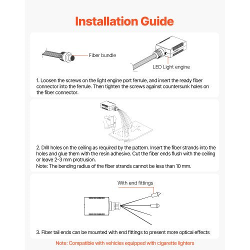 150 st stjärnljus innertakskit fiberoptiska stjärnljus taklampor hem