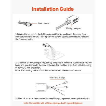 150 st stjärnljus innertakskit fiberoptiska stjärnljus taklampor hem