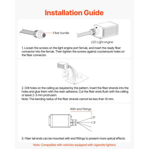 550-piece ceiling starlight kit ceiling flashing ceiling lights fiber optic | EU