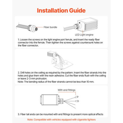 550-piece ceiling starlight kit ceiling flashing ceiling lights fiber optic | EU