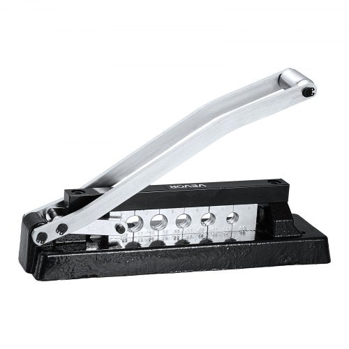 Heavy Duty Hose Ferrule Crimping Tool, Standard Bench Hose Crimper with 5 Die Holes & 0.44"-0.63" Crimping Range for PVC Rubber Hoses, Air Hoses Crimping Repair Kit (Ferrules Not Included)