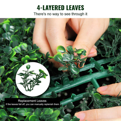 Artificial Plants Boxwood Trees, 24 Inch Tall (2 Pieces), Ball Shaped Faux Topiaries Plant, Year-Round Green Feaux Plant Decorative Balls for Garden, Balcony, Yard, Wedding and Home Decor