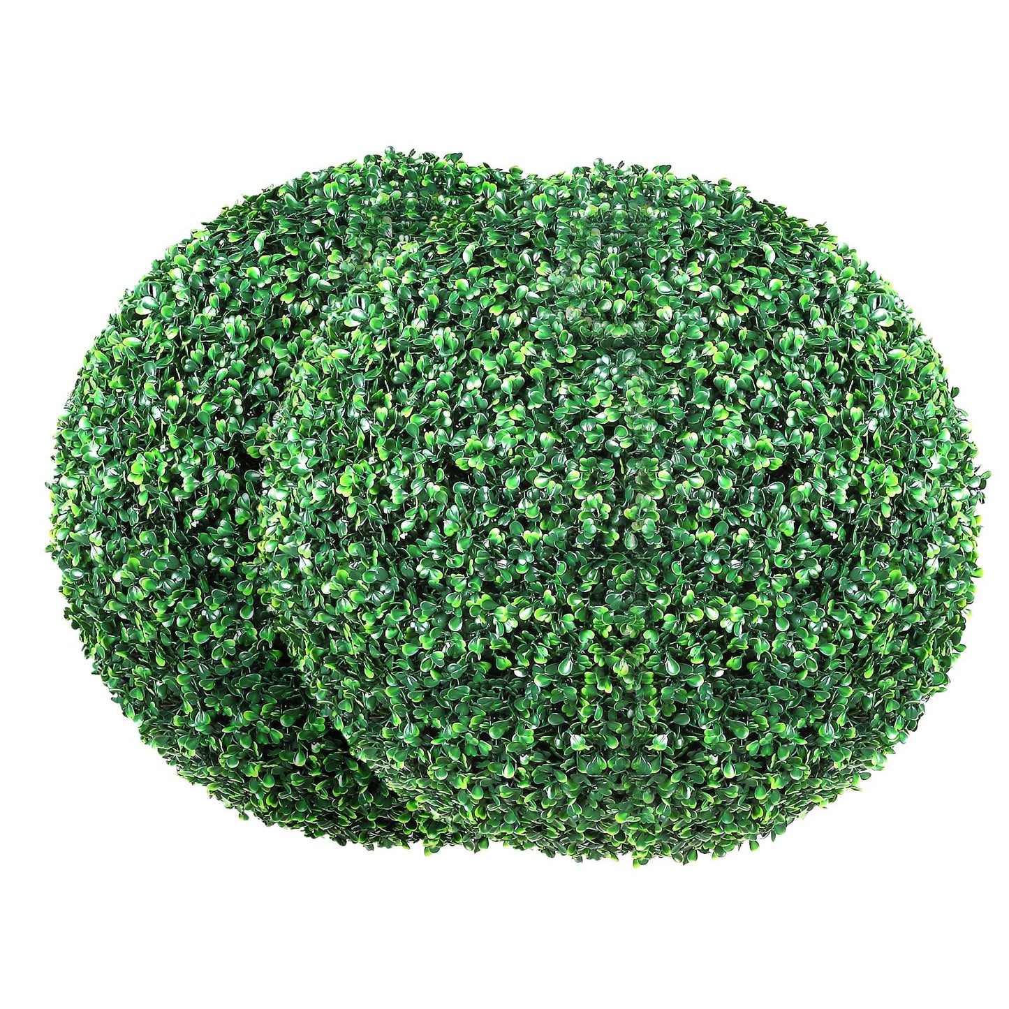 Artificial Plants Boxwood Trees, 24 Inch Tall (2 Pieces), Ball Shaped Faux Topiaries Plant, Year-Round Green Feaux Plant Decorative Balls for Garden, Balcony, Yard, Wedding and Home Decor