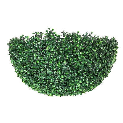 Artificial topiaries boxwood trees, 20 inches tall (2 pieces), ball-shaped faux topiaries plants, perennial green feaux plants decorative balls for garden, balcony, yard, wedding and home decor