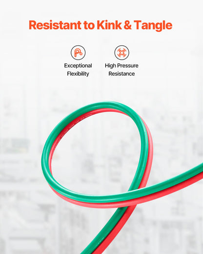 Oxygen Acetylene Hose, 1/4-Inch x 50FT Oxy Acetylene Hose with 9/16"-18 LH/RH B Fittings, R Grade Welding Torch Twin Hose with 300PSI Maximum Working Pressure for Cutting Soldering Brazing