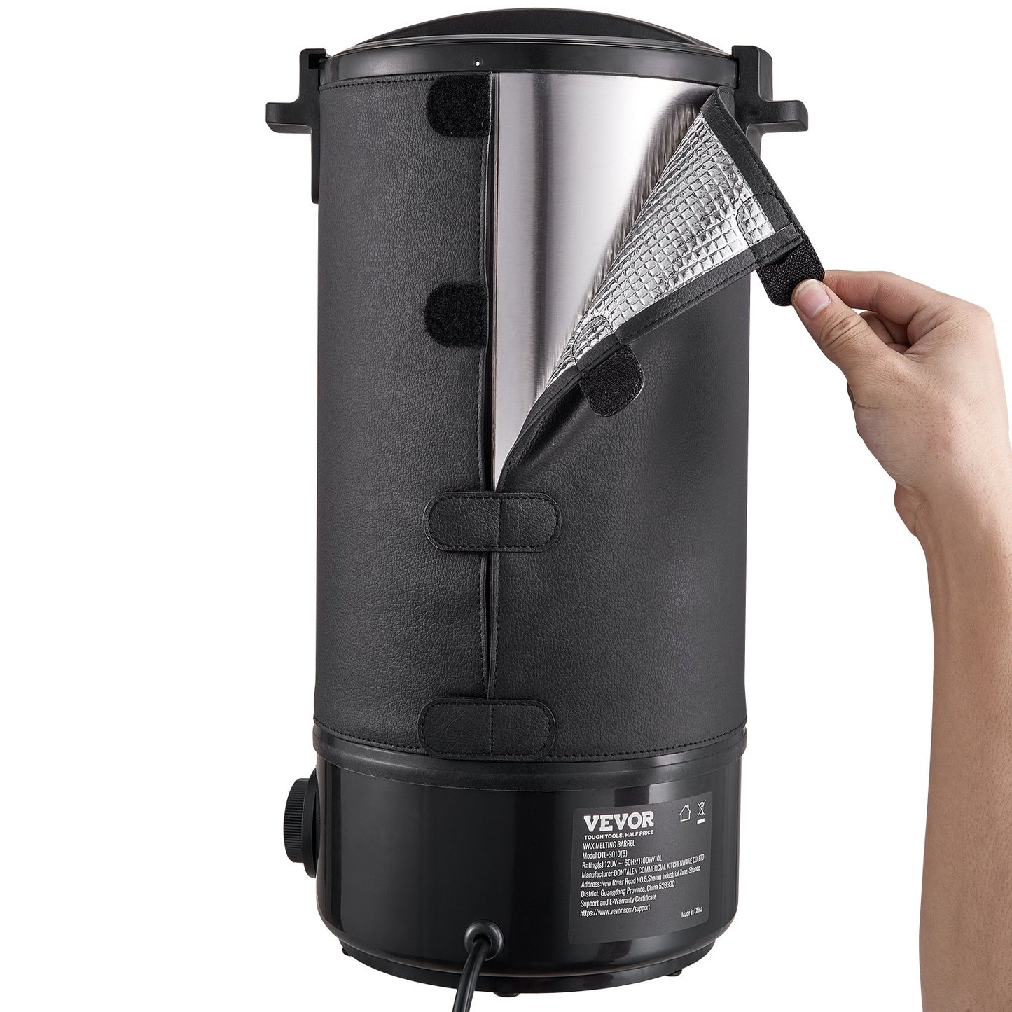 Wachsschmelzer zur Kerzenherstellung, 10 Liter, elektrischer Topf für den gewerblichen oder privaten Gebrauch