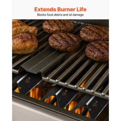 Smaksättningsstänger och värmeavvisare, 44 cm grillreservdel, för Weber Genesis ll 310 315 335 340, E/S 325s, ES/SX 325s, E/S 335, EX/SX/EPX-335 grillar, porslinsemaljerat stål, 8-pack |  EU