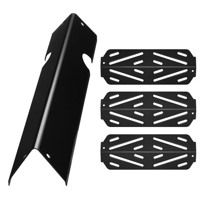 Flavorizer Bars and Heat Deflectors, 17 in Grill Replacement Part, for Weber Genesis ll 310 315 335 340, E/S 325s, ES/SX 325s, E/S 335, EX/SX/EPX-335 Grills, Porcelain-enameled Steel, 8 Pack