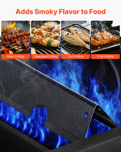 Flavorizer Bars, 17 inch Grill Replacement Part, for Weber Genesis ll 310 315 335 340, E/S 325s, ES/SX 325s, E/S 335, EX/SX/EPX-335 Grills, Porcelain-enameled Steel Thicker Heat Plate, 5 Pack