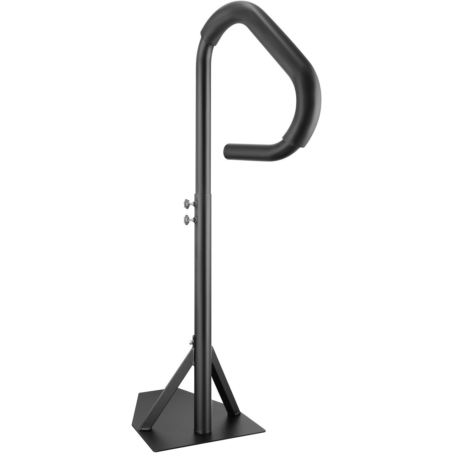 Whirlpool-Handlauf, 360° drehbarer Seitenhandlauf für Spa mit 88,9–145,8 cm einstellbarer Höhe, rostfreie Whirlpool-Stufenstange aus Aluminium mit Gleitbasis für drinnen und draußen, Tragkraft 273 kg