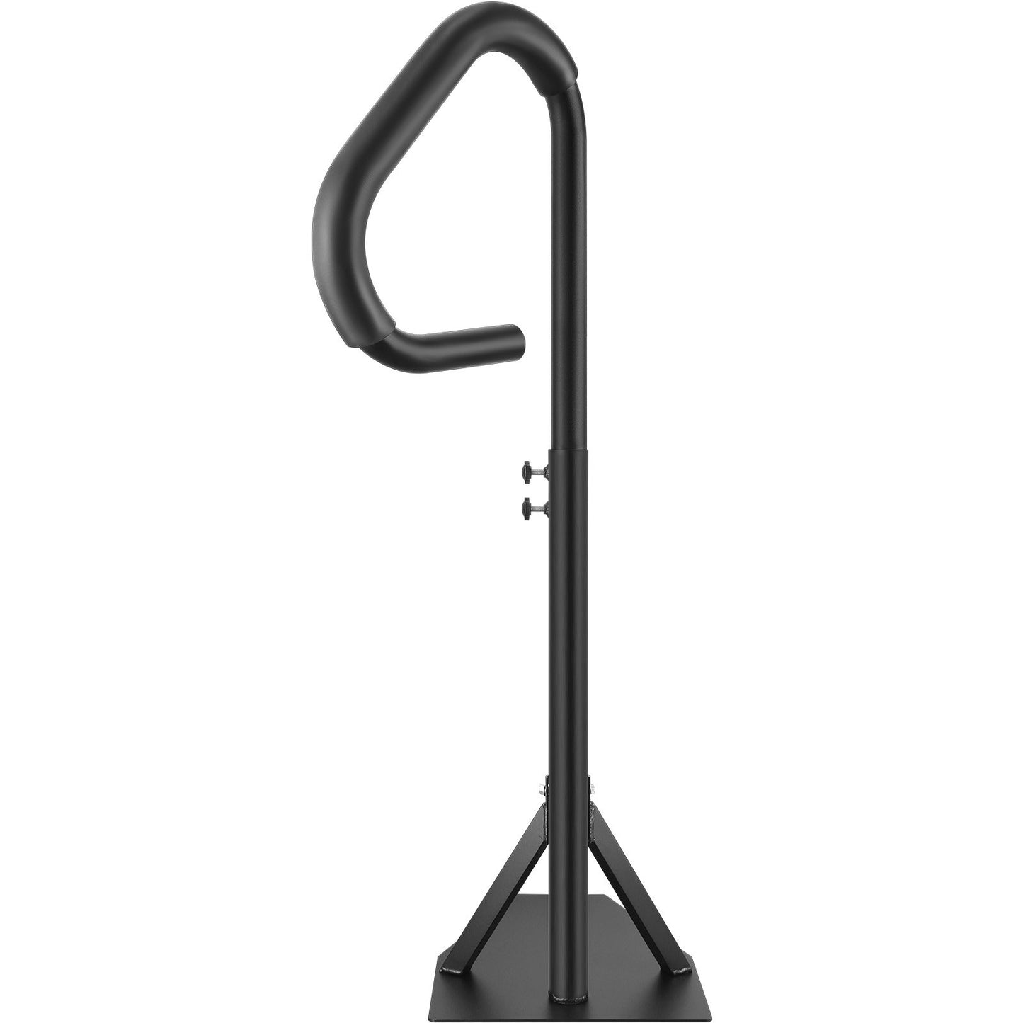 Whirlpool-Handlauf, 360° drehbarer Seitenhandlauf für Spa mit 88,9–145,8 cm einstellbarer Höhe, rostfreie Whirlpool-Stufenstange aus Aluminium mit Gleitbasis für drinnen und draußen, Tragkraft 273 kg