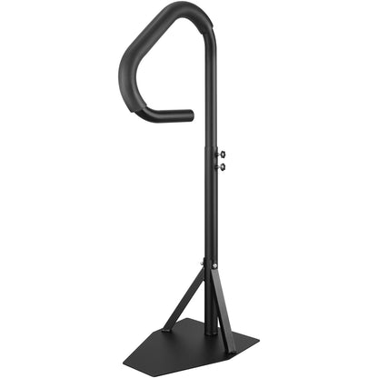 Whirlpool-Handlauf, 360° drehbarer Seitenhandlauf für Spa mit 88,9–145,8 cm einstellbarer Höhe, rostfreie Whirlpool-Stufenstange aus Aluminium mit Gleitbasis für drinnen und draußen, Tragkraft 273 kg