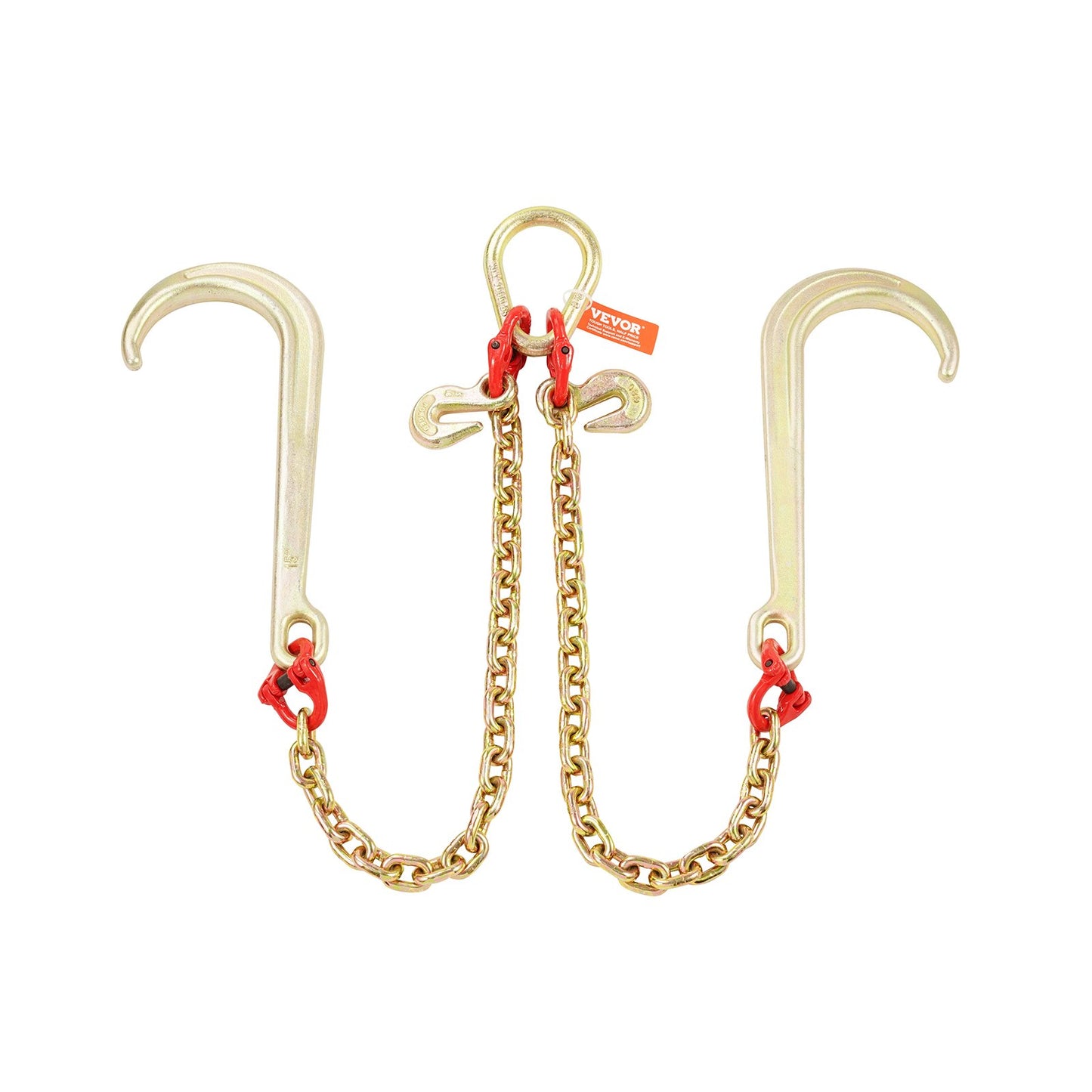 5/16" x 2' G80 Dragkedja J Krok V-kedja Träns Grab Hook Wrecker 10800 lbs