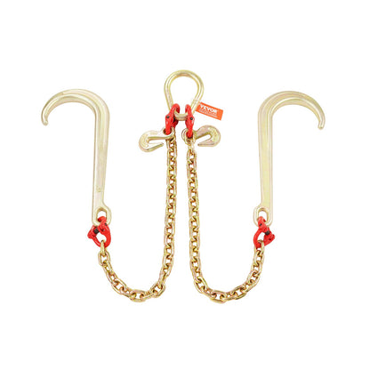 5/16" x 2' G80 Dragkedja J Krok V-kedja Träns Grab Hook Wrecker 10800 lbs