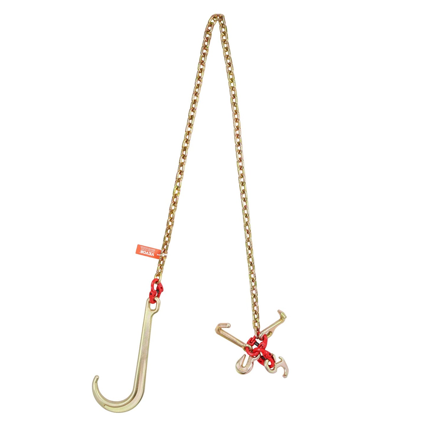 5/16"x6" G80 Zipper 15" J Hook Long Shank RTJ &amp; Grab Hooks Wrecker Tie