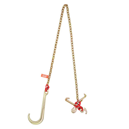 5/16"x6" G80 Zipper 15" J Hook Long Shank RTJ &amp; Grab Hooks Wrecker Tie