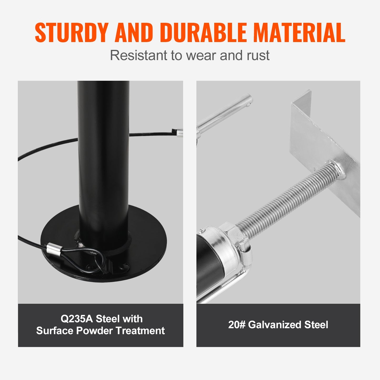 RV Slide Out Support Jacks, 5000 lbs Capacity Each Slide Out Stabilizer, Adjusts from 20"-48" Camper Slide Out Support Jacks, Heavy-duty Slideout Stabilizers for RV, Camper and Travel Trailer